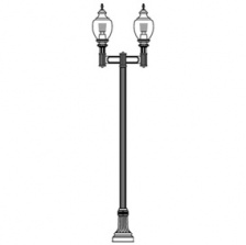 Cleveland-17 Series Base w/ Denver Series Dbl Arms & Capitol 5015 Luminaires