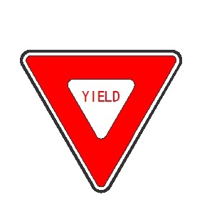 Yield Sign Backer