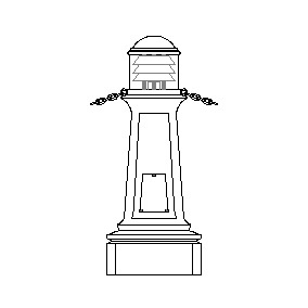 Geneva Series - Bollard w Dark Sky Louvers