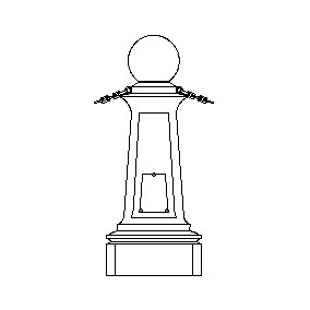 Geneva Series - Bollard w Ball Top