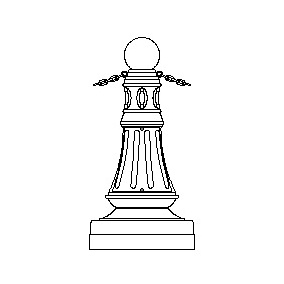 Lexington Series - Bollard w Ball Top