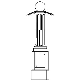 Londonderry Series - Bollard w Ball Top