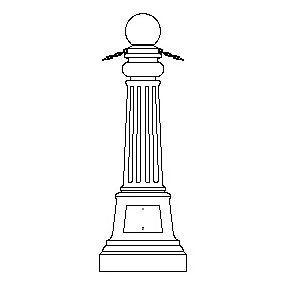 Rockport Series - Bollard w Ball Top