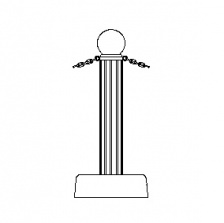 Utility:5 13" Series - Bollard w Ball Top
