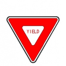 Yield Sign Backer
