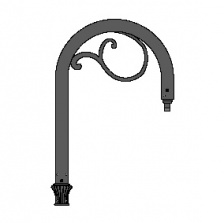 Sheppards Crook Series Arm w Scroll