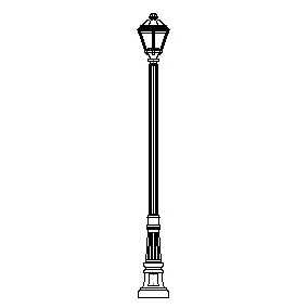 Grand Rockdale Series Base w/ Pepperdine Series Luminaire